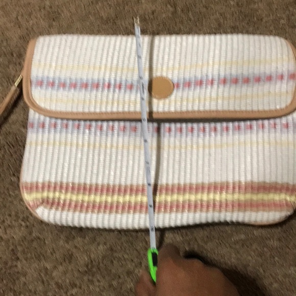 Vintage Bags Nwt Oversized Straw Beach Clutch With Strap Poshmark